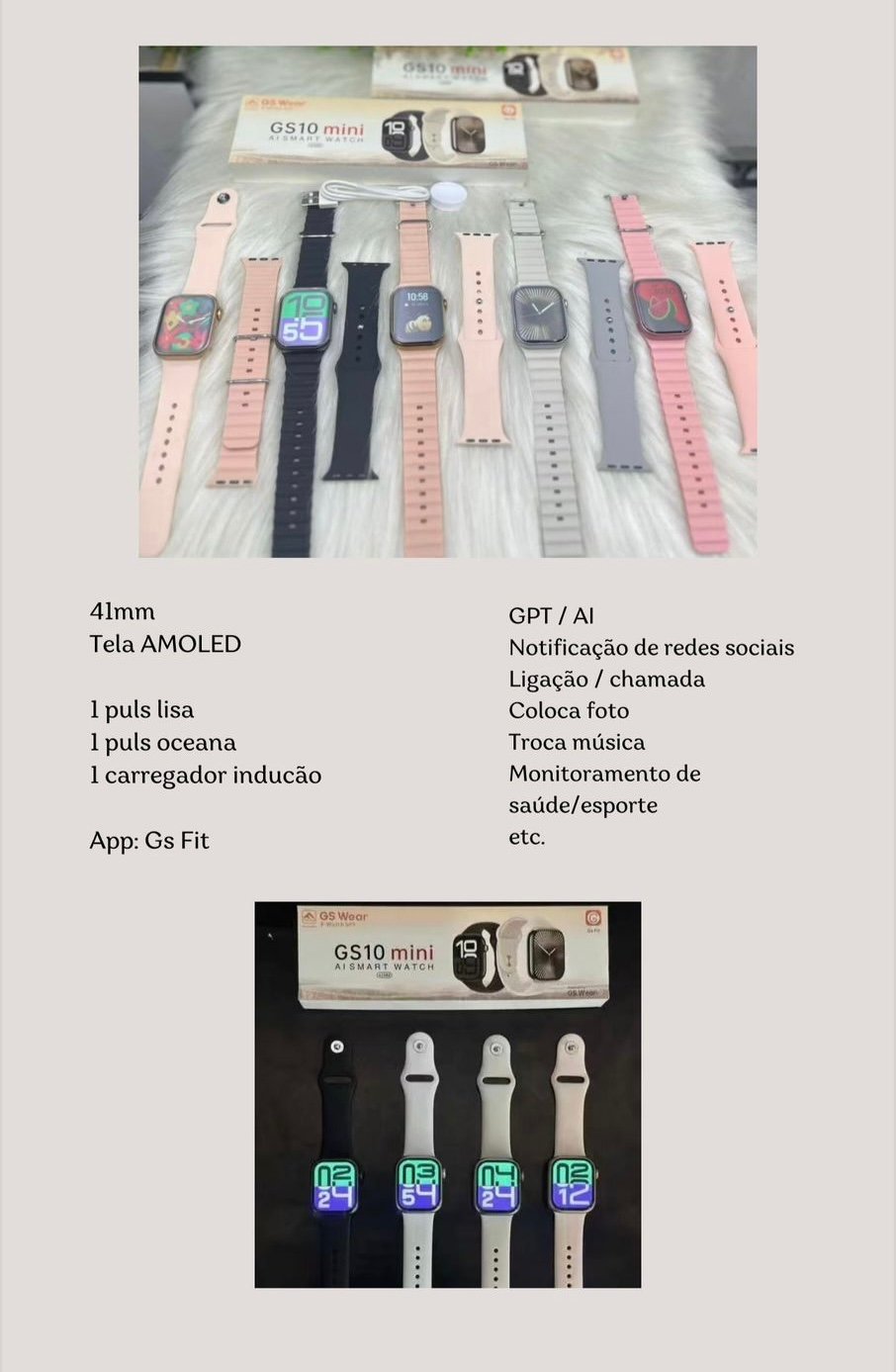 Smartwatch Smart Gs10 Mini